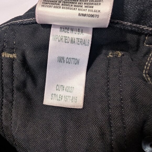 COH Vintage Liya High Rise Classic Fit Distressed Crop Jean, Dark Tempest - Picture 12 of 13